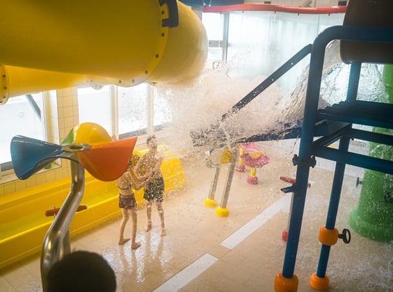 Indoor water playground for children