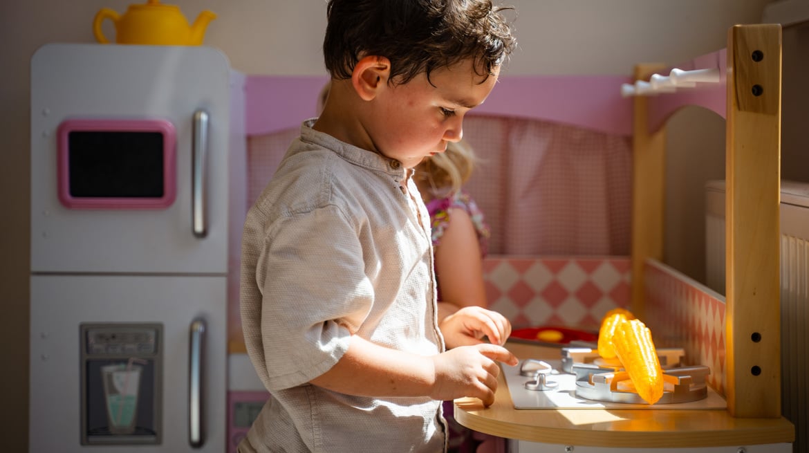 Puppenküche im Kinderhotel Oberösterreich
