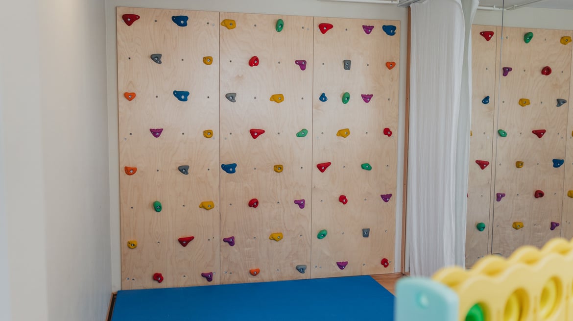 Kletterwand im Dilly Resort