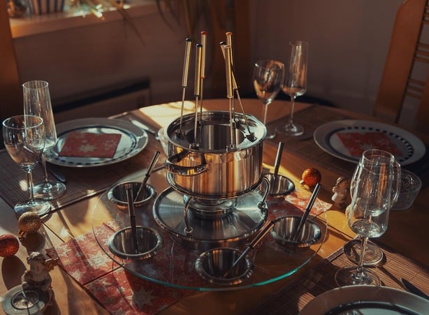 Fondue im Restaurant Salettl Fondue im Restaurant Salettl