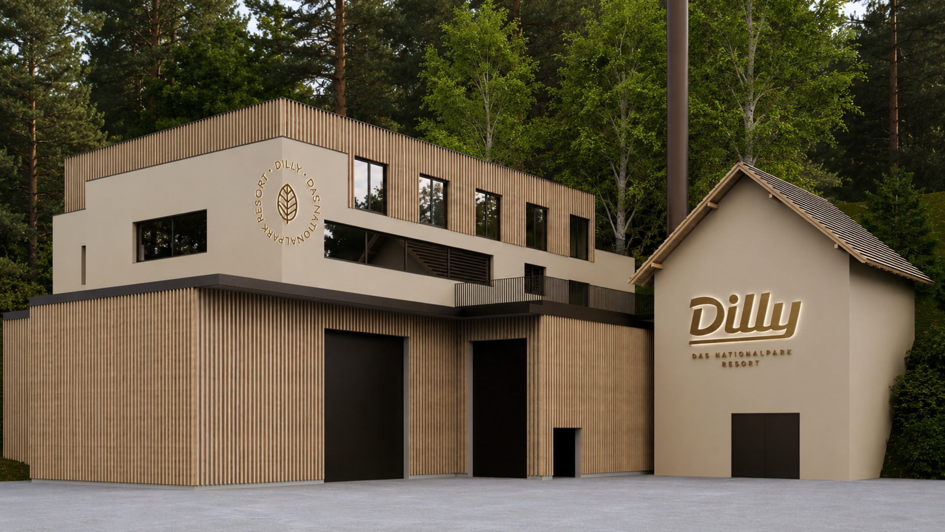 Bio Masse Heizwerk Dilly Resort