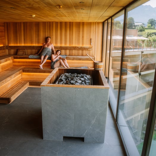 Panorama Sauna im Nature SPA im Dilly Resort