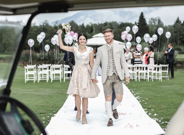 Hochzeit am Golfplatz